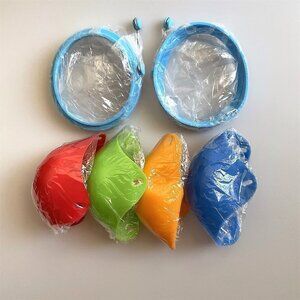 SILICONE EGG POACHER AND OMELET MOLD TOOLS MICROWAVE OR STOVE COOKING 6 PCS